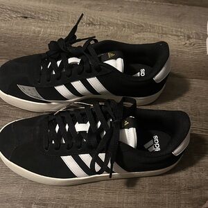 Adidas Black and White Athletic Shoes